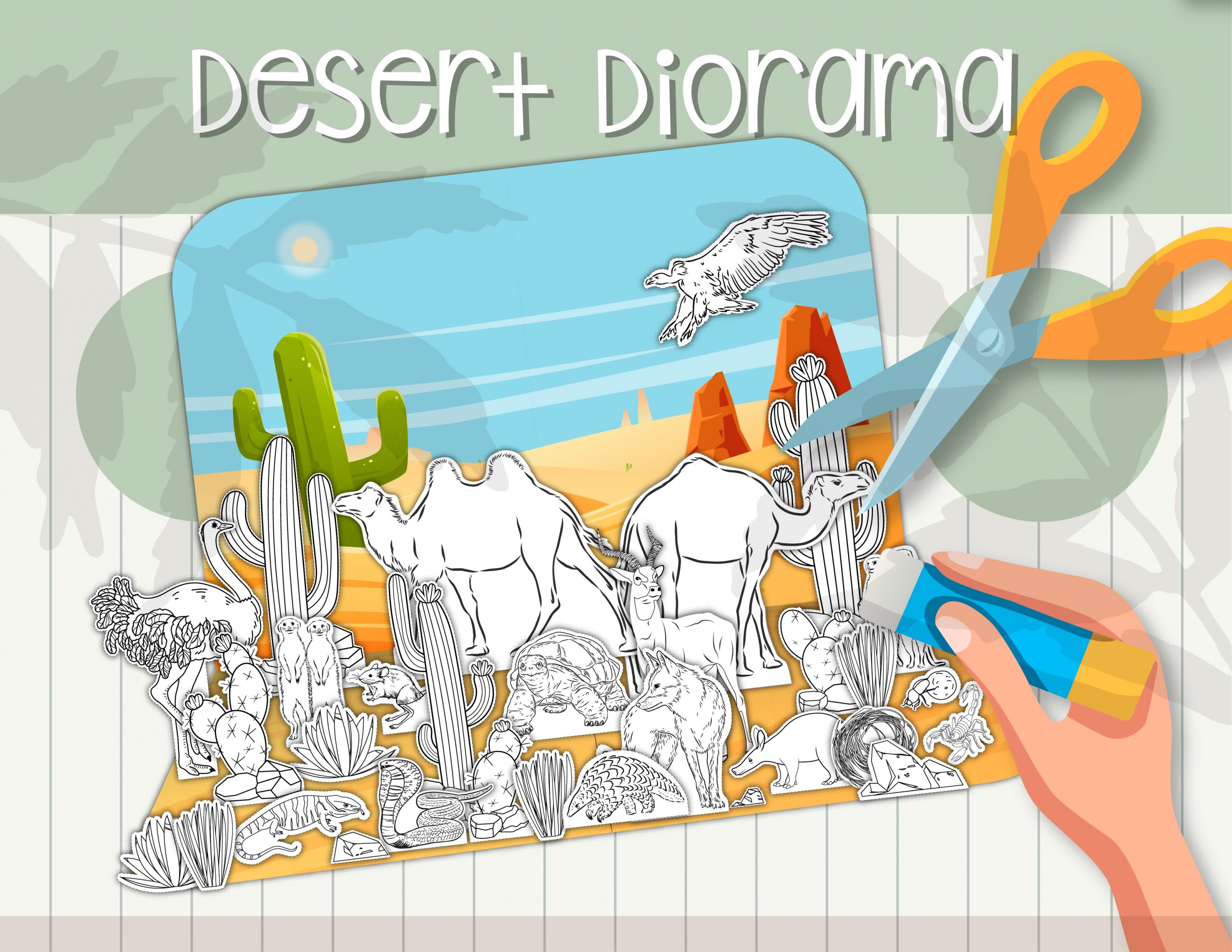 How to Make a Desert Diorama (Plus Free Printable)