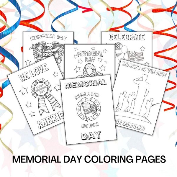 kids and preschoolers Memorial Day coloring pages