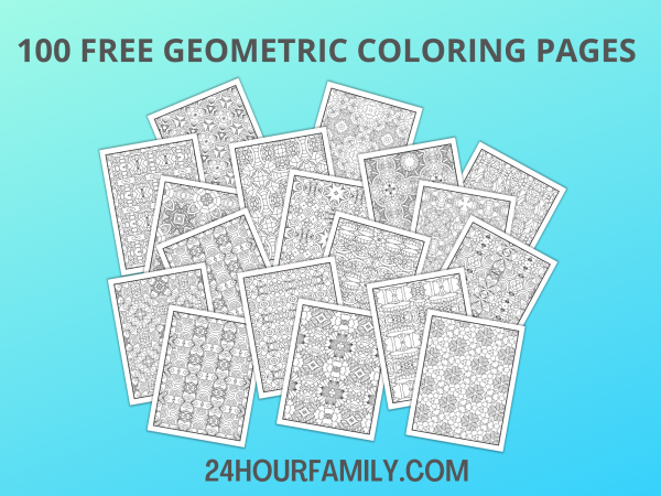 geometric mandala coloring pages