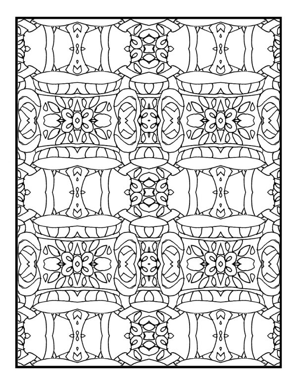 difficult geometric coloring pages for kids