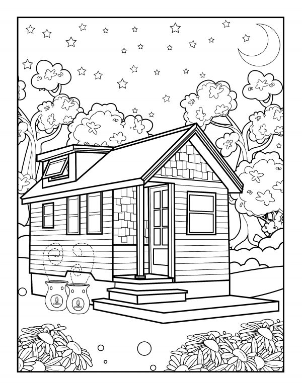 aesthetic coloring page easy aesthetic coloring pages