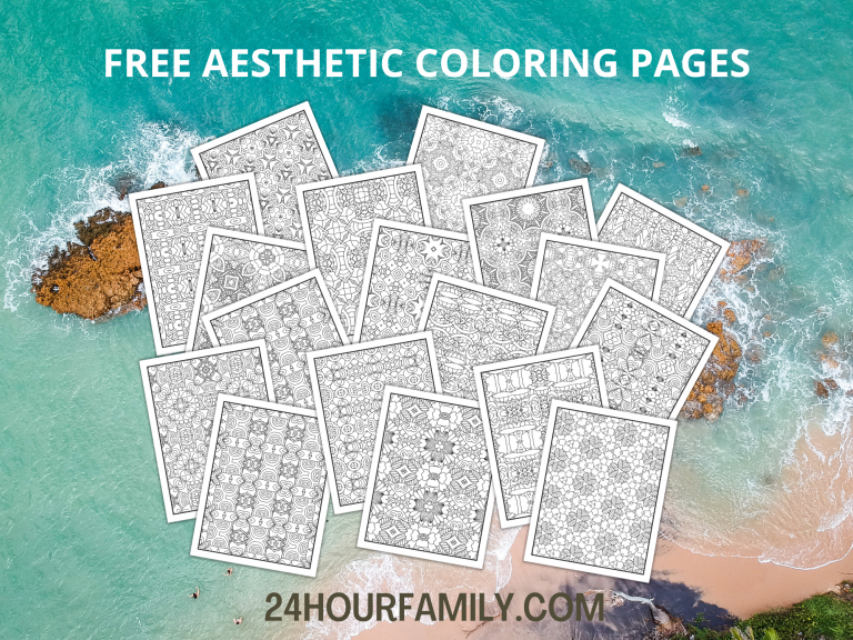 Aesthetic Coloring Pages for Adults and Kids
