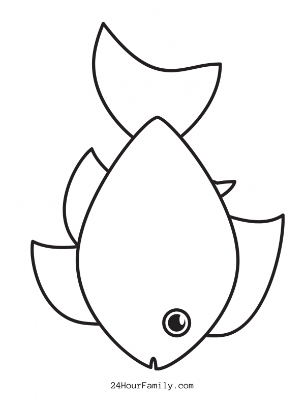 fish shapes printable fish shape