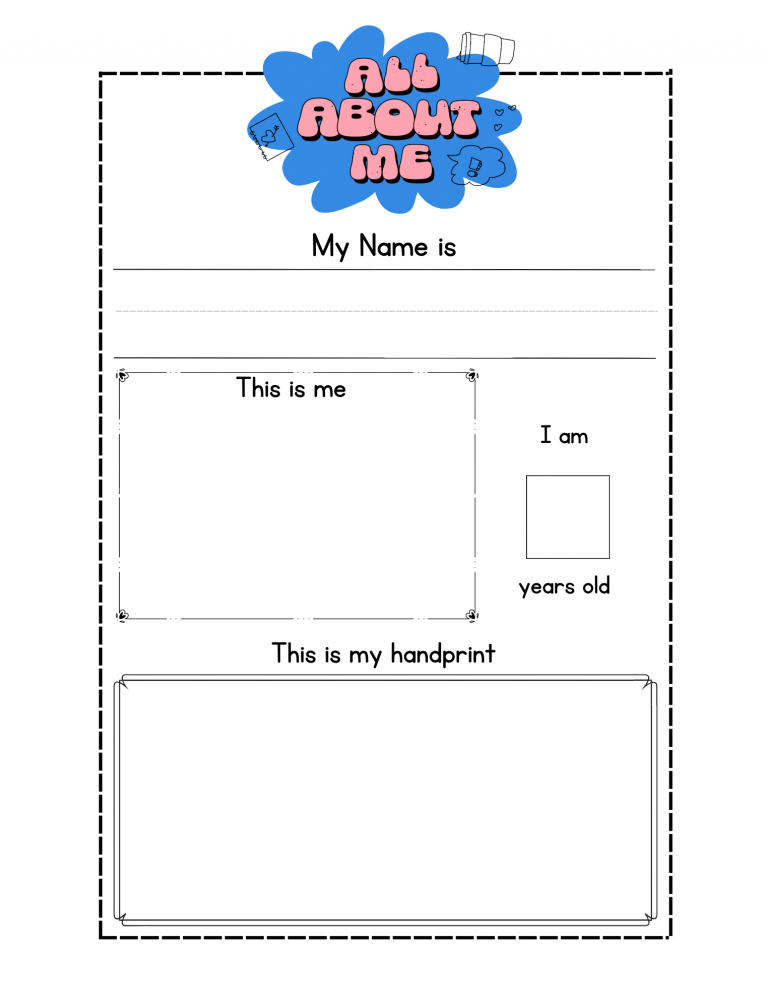 32 All About Me Worksheet for Kids, Teens and Adults - 24hourfamily.com