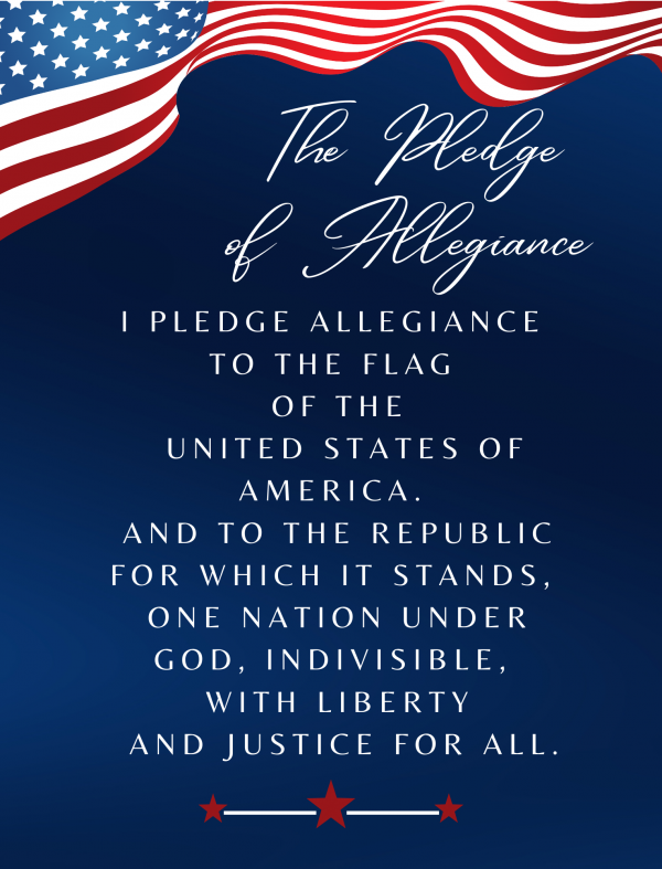 the pledge of allegiance words printable