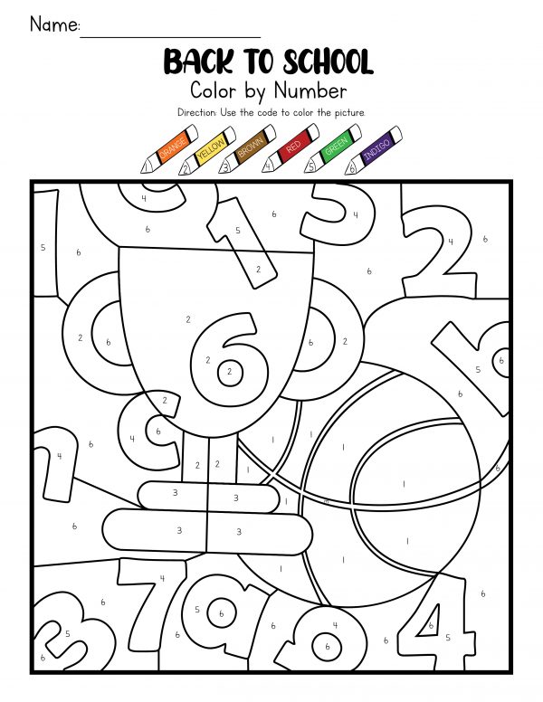 color by number worksheets for first grade second grade  color by number sheets