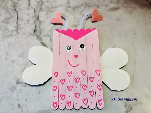 valentine's day craft with popsicle sticks