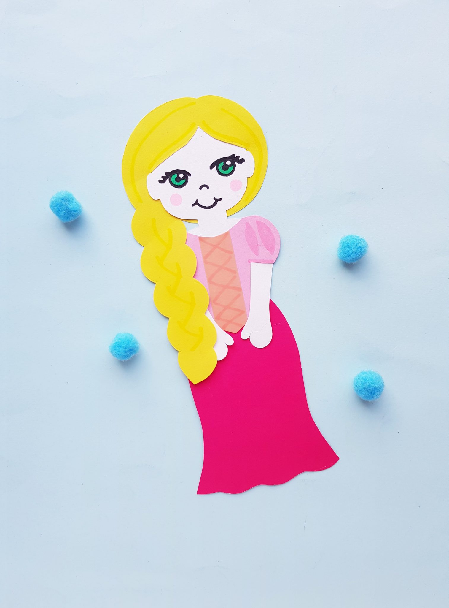 How to Make a Rapunzel Paper Doll - 24hourfamily.com