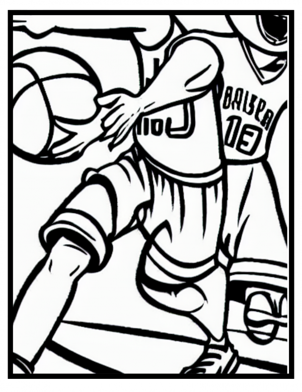 basketball coloring page basketball players coloring page