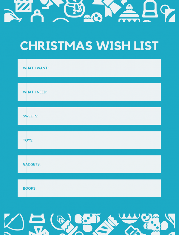 christmas list print out