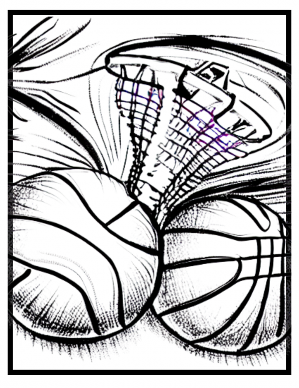 basketball coloring pages for kids of all ages