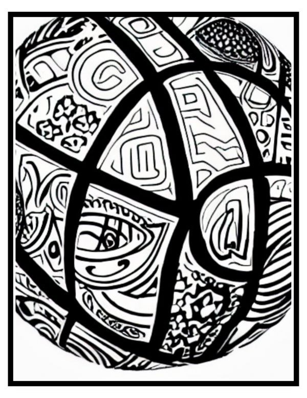 basketball coloring pages for kids