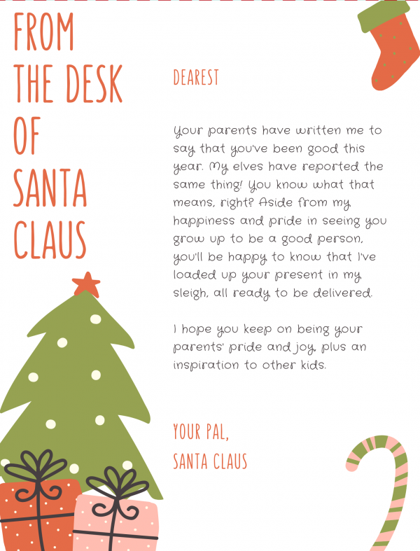 christmas letters from santa free