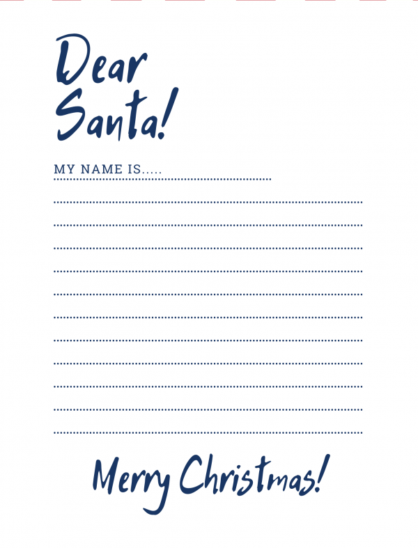 simple santa list dear santa letters basic santa printable simple dear santa letter a letter to santa dear santa letter template black and white