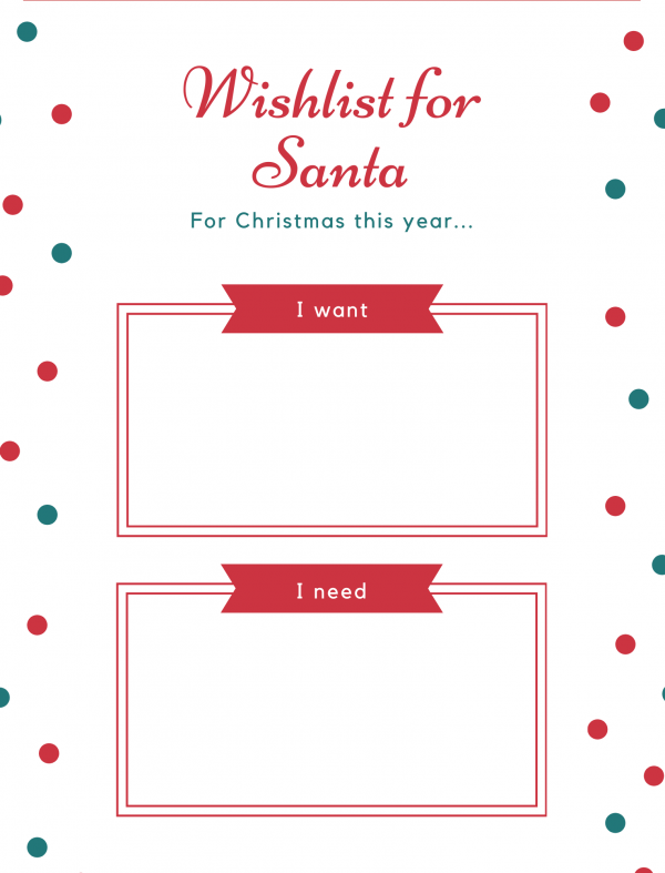 wishlist for santa for christmas this year