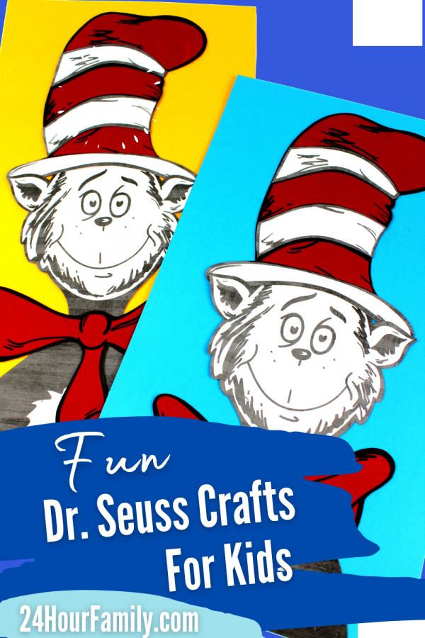 the cat in the hat hat fu Dr. Seuss crafts for kids perfect for preschool pre k kindergarten, grade 1 grade 2 grade 3 grade 4