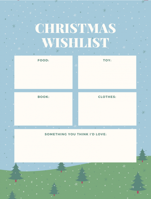 cute christmas list template free printable christmas list template