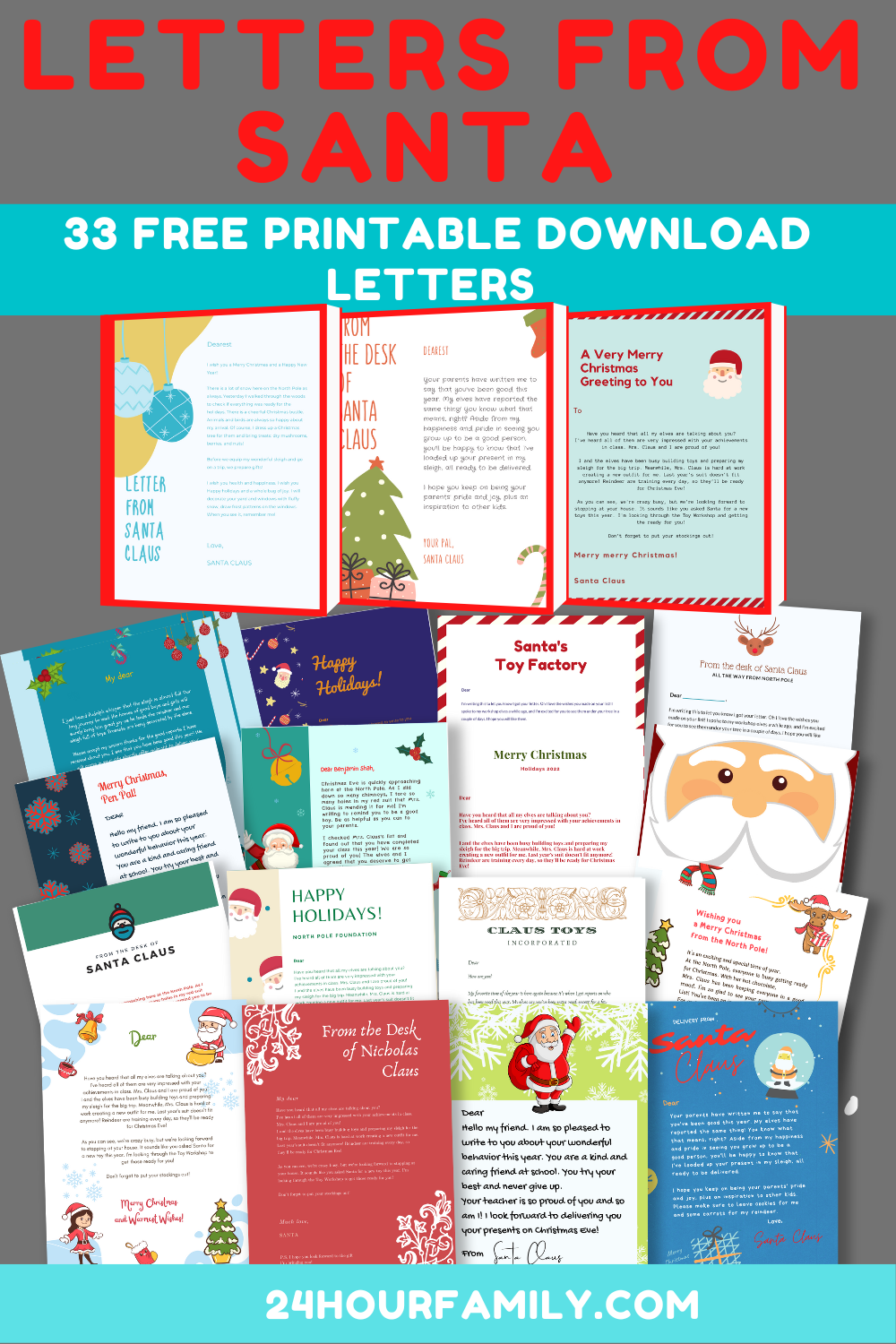 33 Best Free Letter From Santa Templates