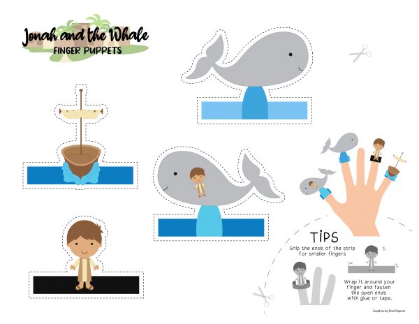 free Jonah and the whale finger puppets whale finger puppets for kids preschoolers kindergarten