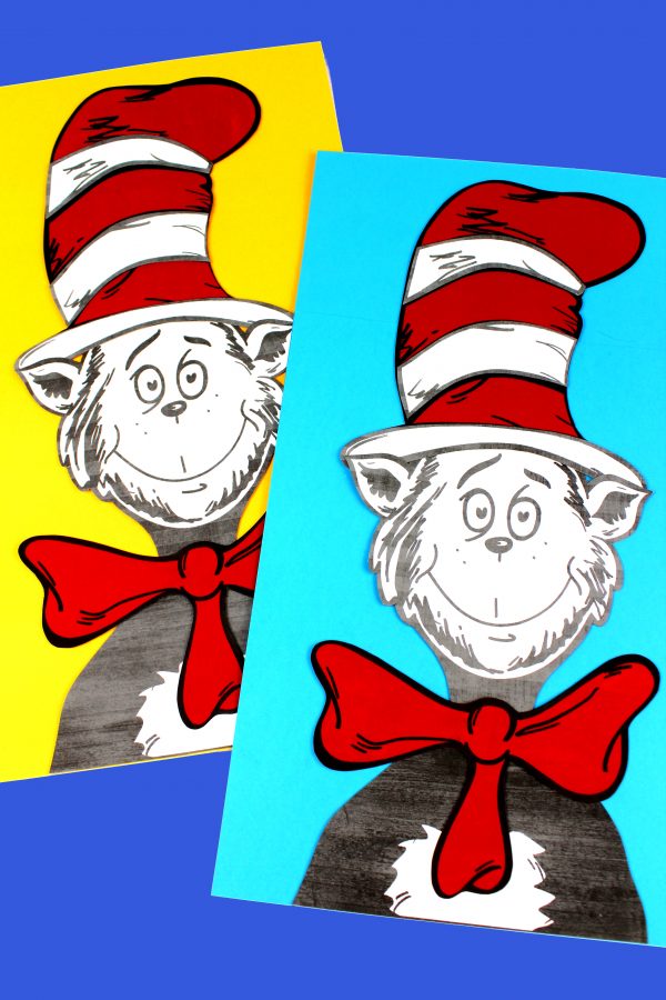Dr. Seuss Crafts how to make a cat in the hat hat cat and the hat hat