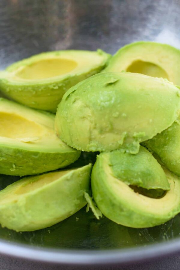 Ripe avocados for homemade Grinch guacamole