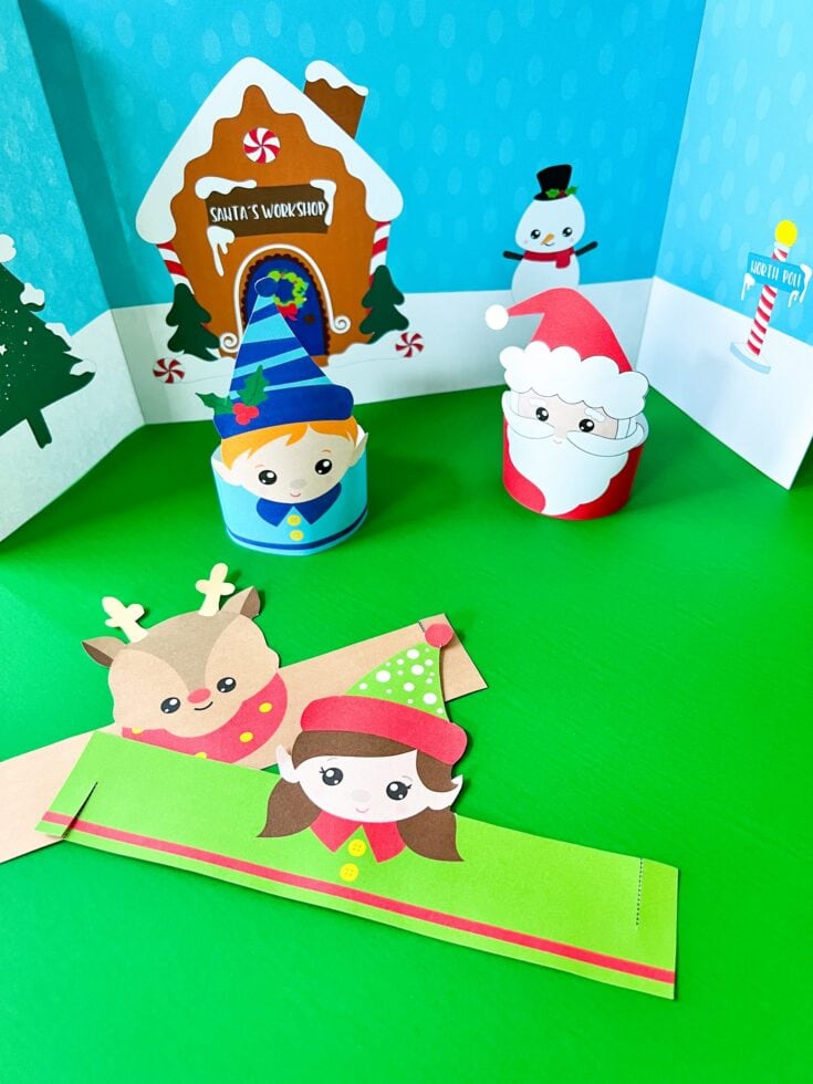 North pole printable craft for kids