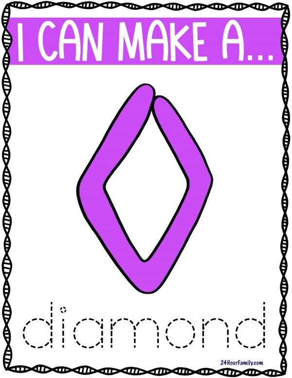 I can draw a diamond template diamond shape diamond outline 