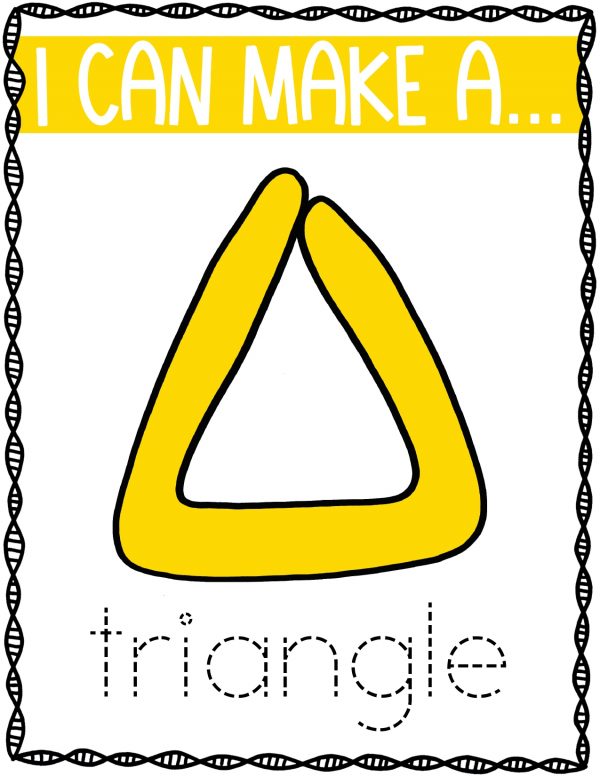 I can make a triangle template triangle outline preschool pre k kindergarten grade 1 grade 2 grade 3