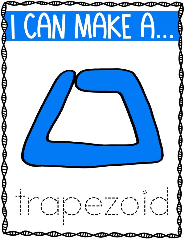 I can make a trapezoid playdoh mat trapezoid outline trapezoid template