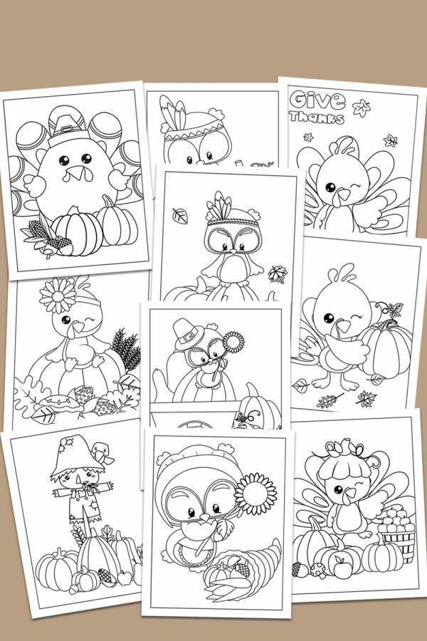 preschool coloring pages for fall activities