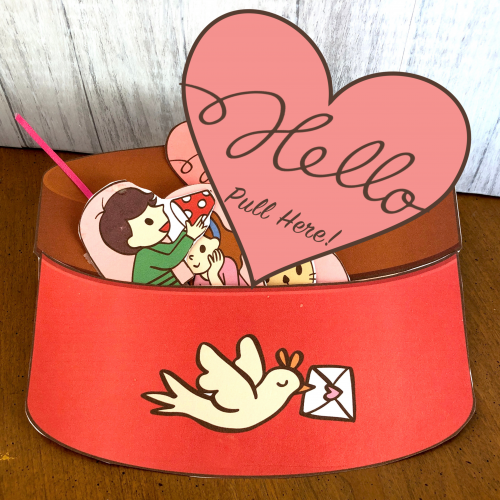 Valentine's Printable Box Template Craft - 24hourfamily.com