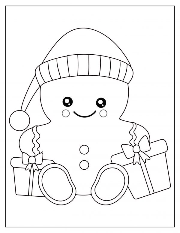 gingerbread man coloring page christmas coloring pages