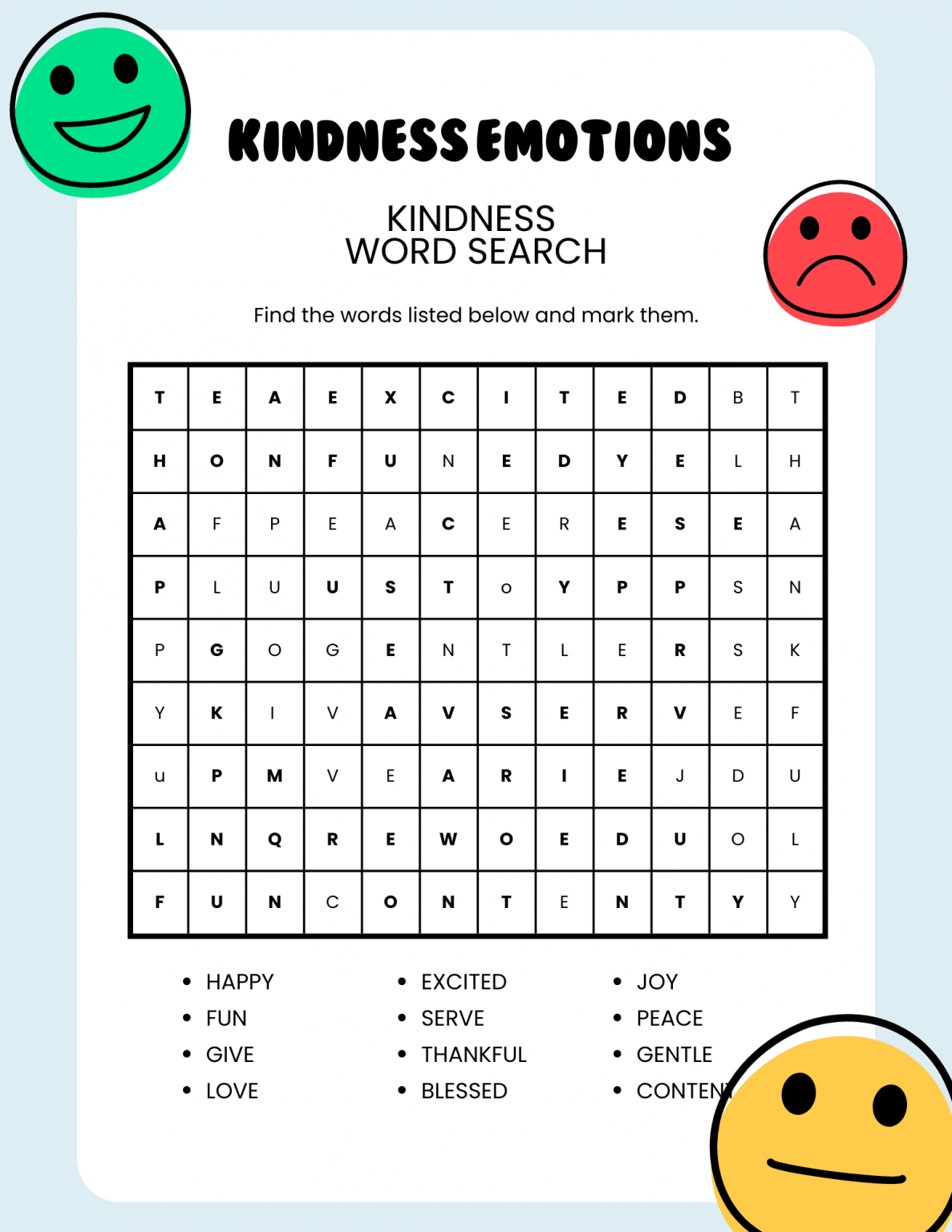 12 free word search kindness printables 24hourfamily