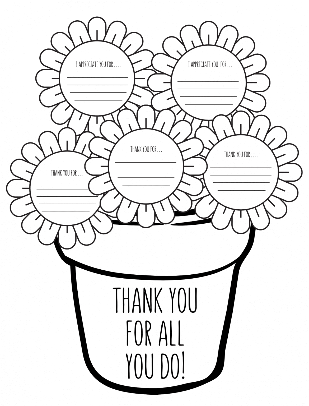 16 Thank You Coloring Pages (Free Printable) - 24hourfamily.com
