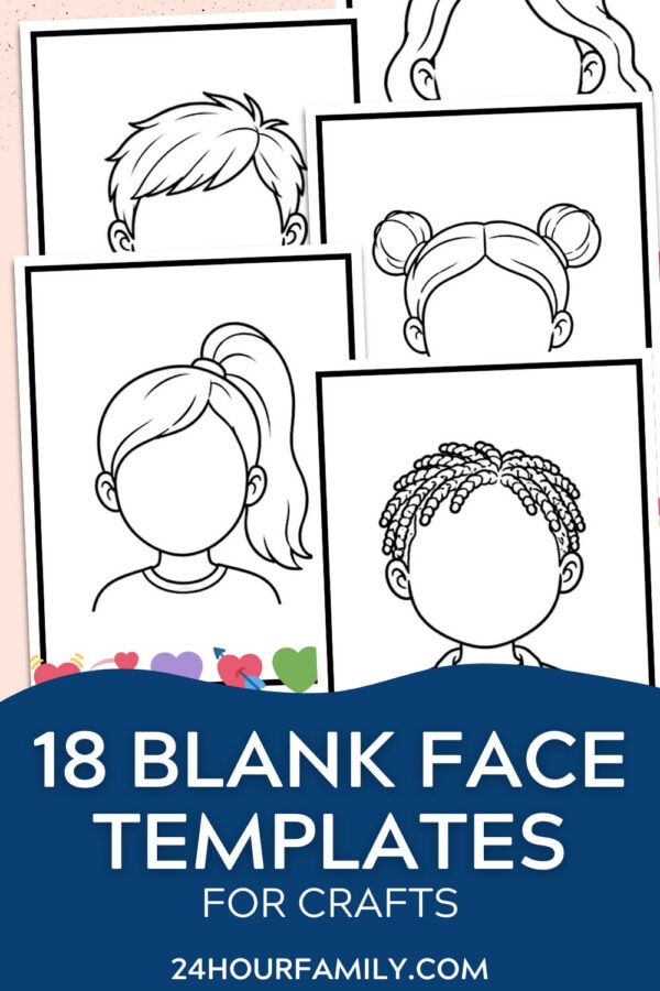 free printable blank face templates