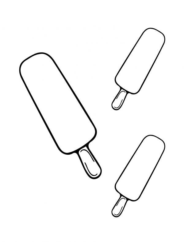 popsicle template ice cream outline