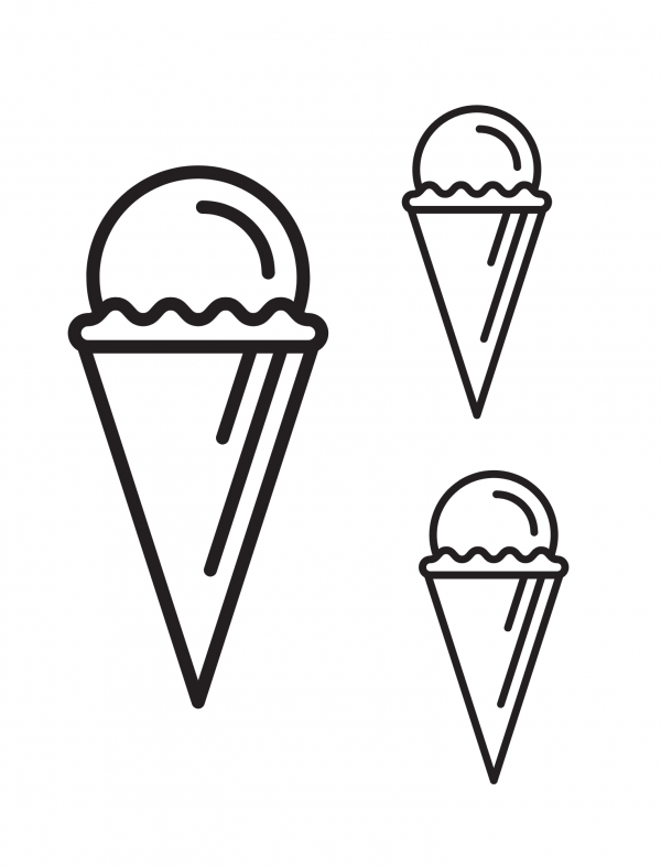 free printable ice cream cone template