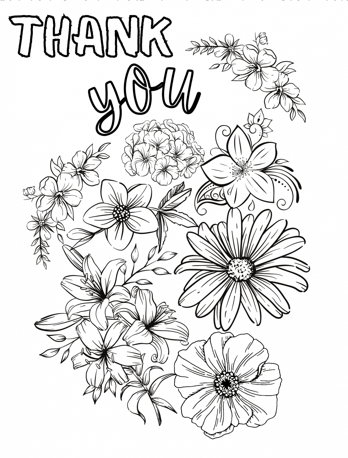 16 Thank You Coloring Pages (Free Printable) - 24hourfamily.com