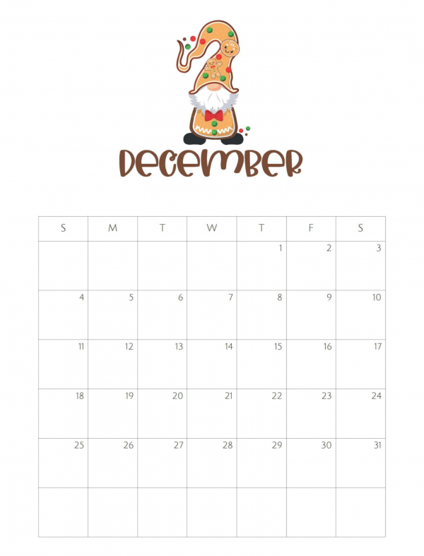 gnome christmas calendar 2022