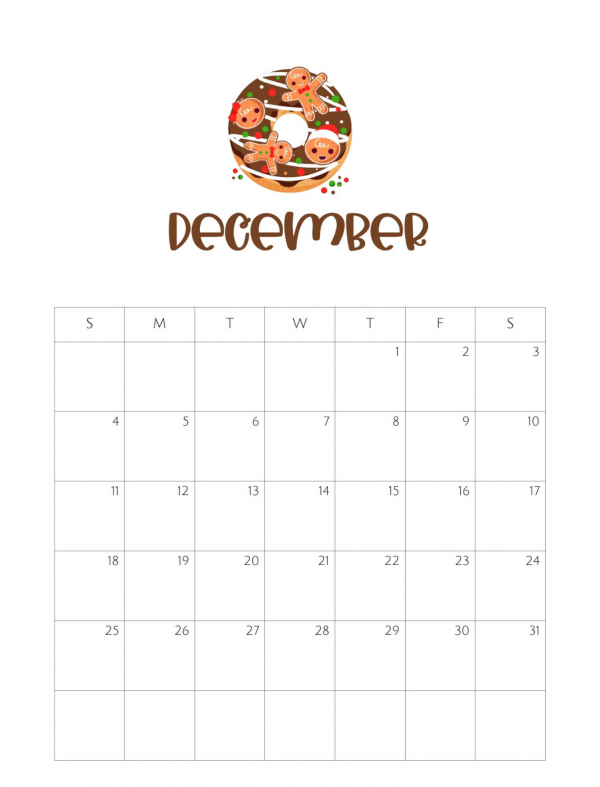 free printable December 2022 calendar printable