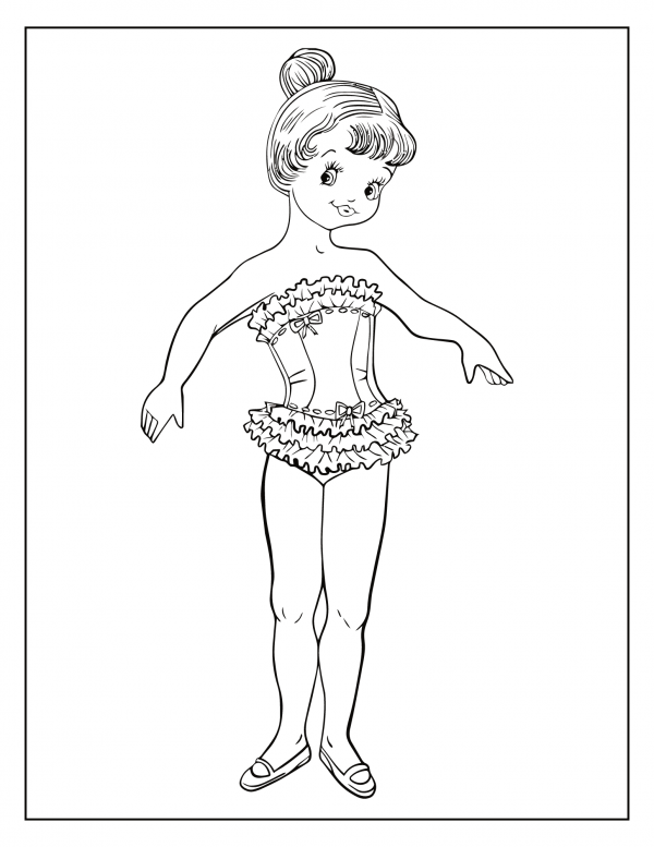 cute little ballerina coloring pages