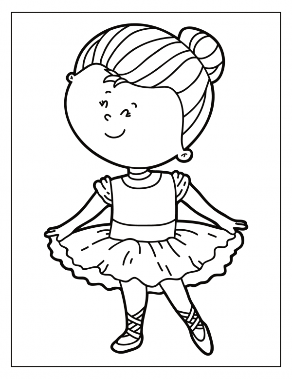 free printable ballerina coloring pages