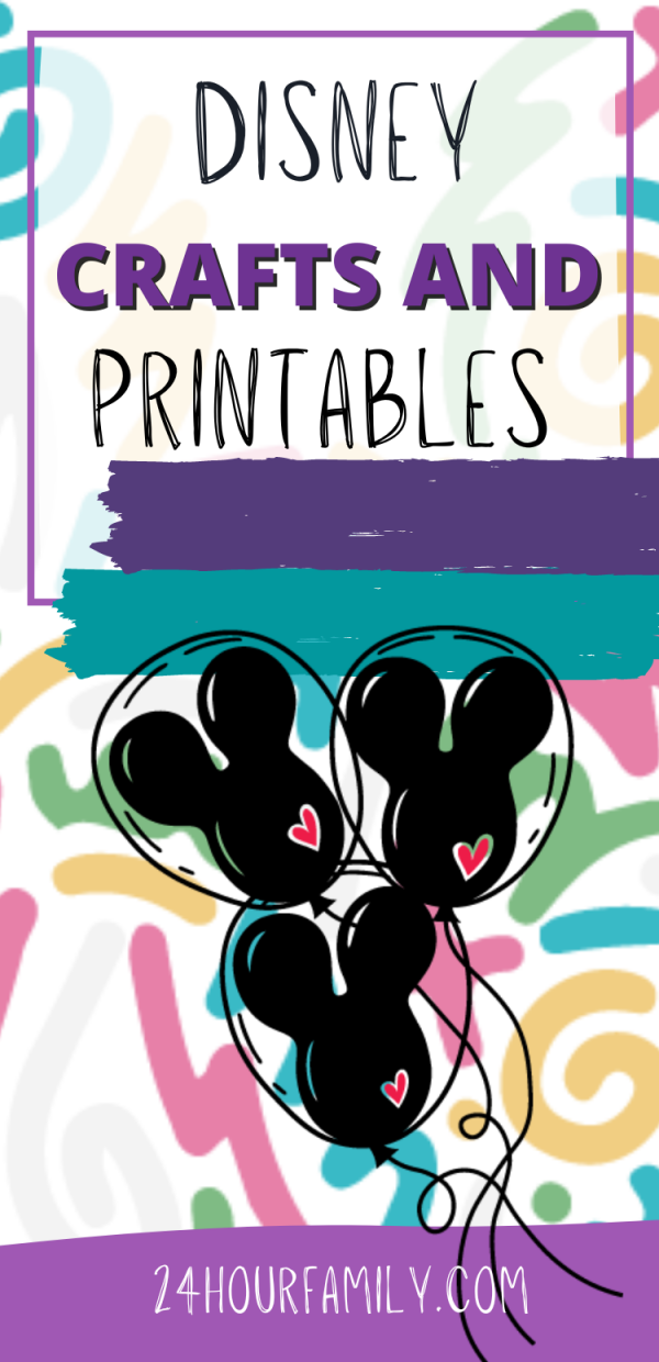 Disney crafts for kids and disney printables for kids
