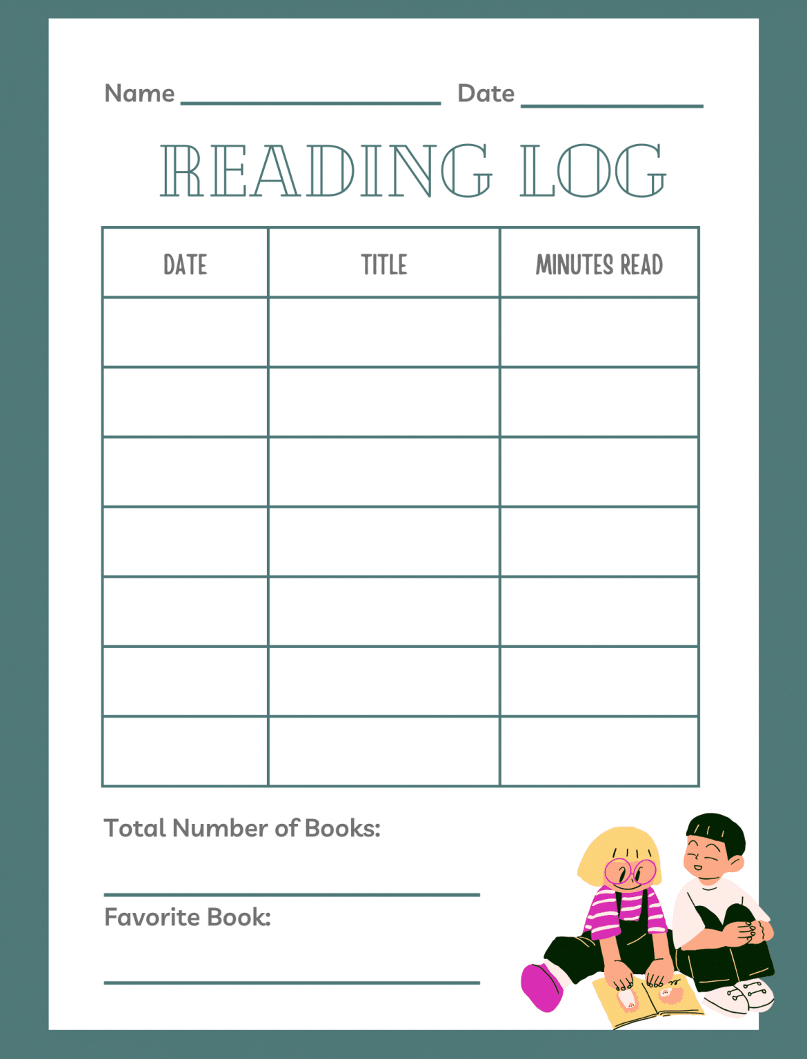 32 Free Reading Log Printables for Adults &amp; Kids - 24hourfamily.com