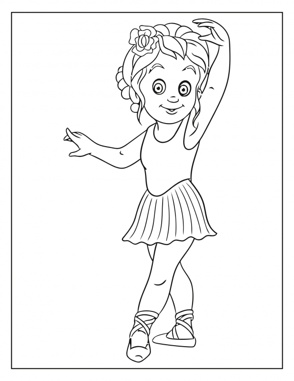 free printable ballerina coloring pages