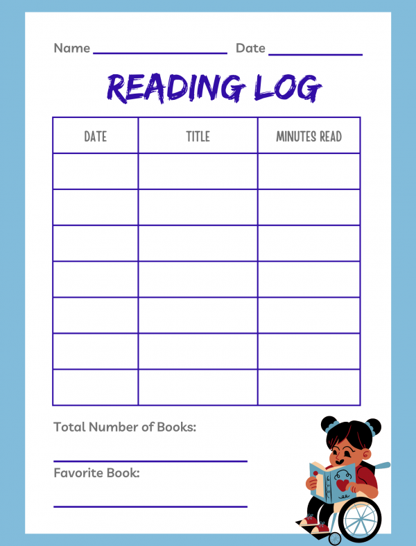 reading log examples
