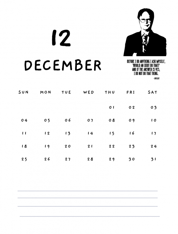the office themed printable