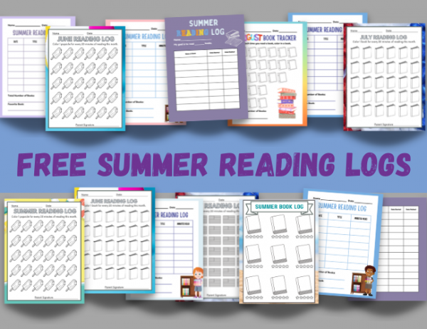 15 free printable summer reading log