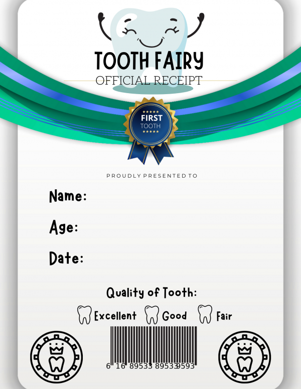 quality of tooth certificate