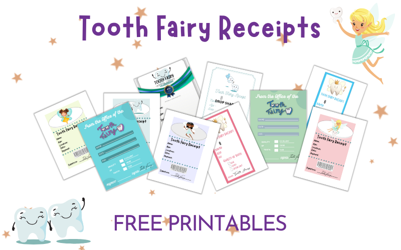 11 Tooth Fairy Receipt Printables to Make Losing Teeth Fun!